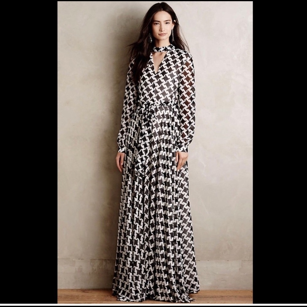TY-LR houndstooth dress